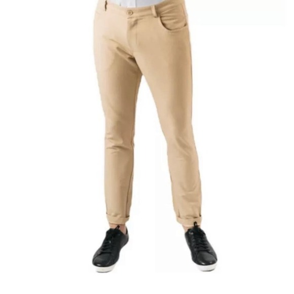 ZYIA Active Men's Khaki Office Chino Stretch Performance Pants, NWT, Siz… - Picture 2 of 13